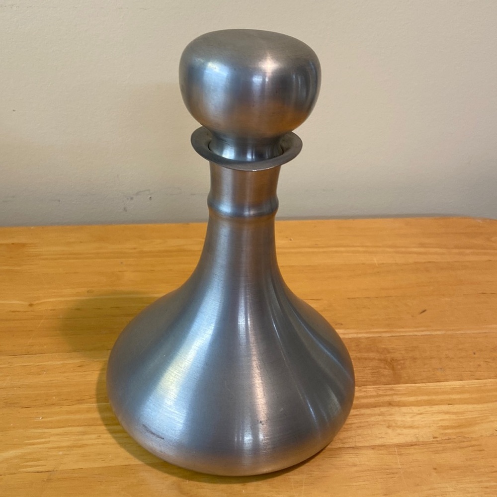 English pewter decanter vintage